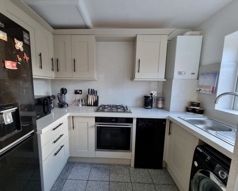 UV damaged kitchen cupboards after painting